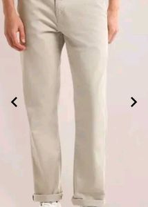 Desert Blue Beige Trouser Relex Fit