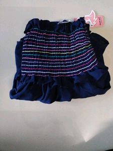 Chic Off-Shoulder Blue Top