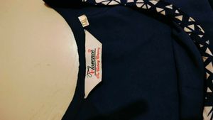 Blue &amp; White Print Casual Dress