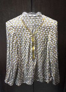 Patterned Long Sleeve Top