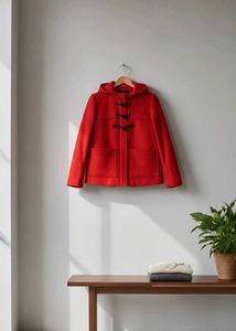 Red Duffle Coat (Size- L)