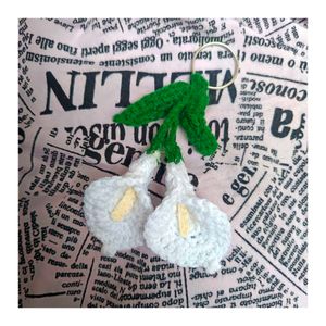 Crochet Lily Flower Keychain 😍