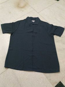 XL Size Blue Short Sleeve Shirt