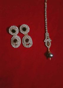 Womens Wedding Jewellery Set With Mang Tika