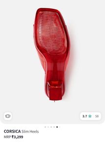 Red slim heels