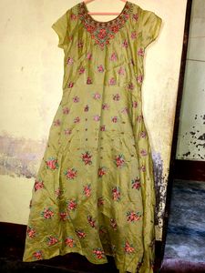 Full Heavy Embroidered Gown