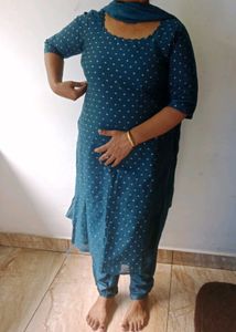 Churidar Set With Long Dupatta