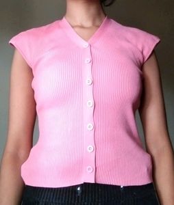 Pink Sleeveless Top