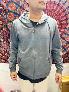 Gray Zip-Up Hoodie