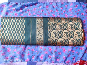 Selling A Beautiful Green Banarsi Saree