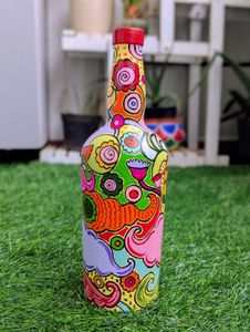 Hand Painted Decorative Bottle