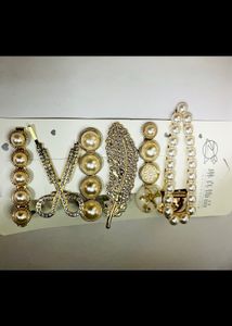 Embellish Pearl Hair Accessorie Set Of 6