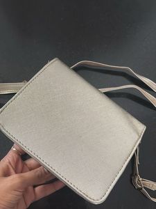 Elegant Silver Crossbody Bag