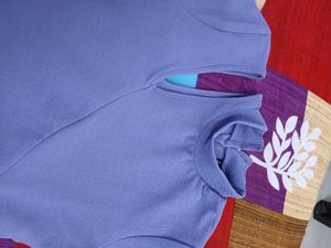 Lavender Cut Shoulder Top