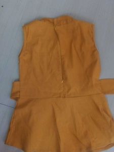 Chic Mustard Yellow Mini Dress
