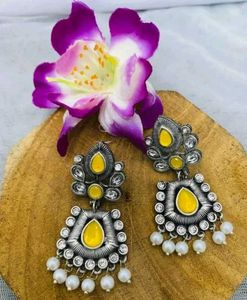 Oxidised Silver Earrings Combo