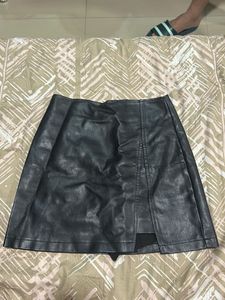 Black Leather Skirt