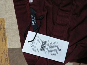 Burgundy Shein Mini Skirt