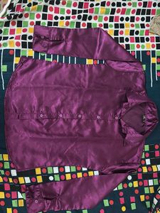 Satin Button-Down