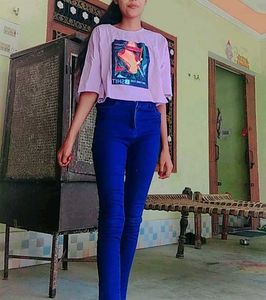 Dark Blue High Waist Jeans