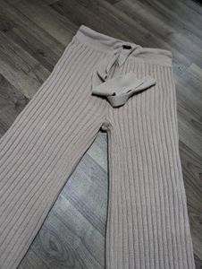 Ribbed Knit Flare Pants