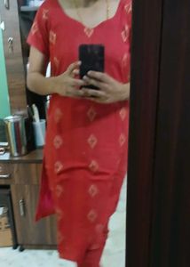 Red Kurta Set &amp; Dupatta Margin Upto 44