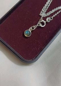 Original Silver Dainty Labradorite Necklace