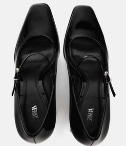 Zara Black Mary Jane Heels