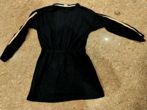 Stylish Black Long Sleeve Dress combo of two dres