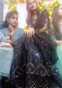 🖤🖤 Black Stylish Heavy Lehnga