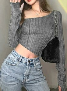 🌚Long Sleeve Crop Top