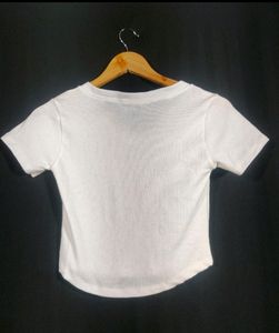 White Crop Top