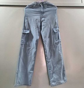 Light Blue Cargo Jeans