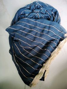 Striped Blue Dupatta