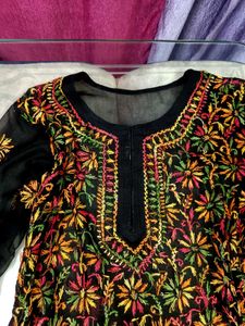 Chikankari Multicolour Kurta