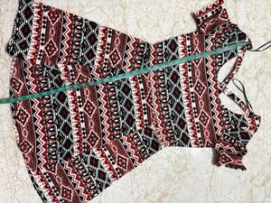 Patterned Casual Dress..