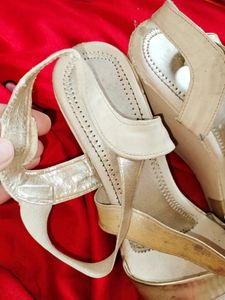 Gold High Heels
