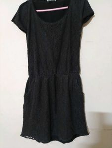 Shein Black Lace Romper