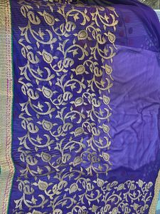Party wear Saree Zari Work