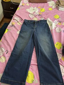 Wide Leg Denim Jeans