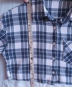 Check Crop shirt