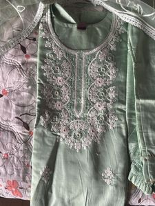 Light Green Embroidered Salwar Kameez