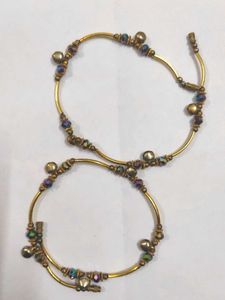 Beaded Anklets with Bells