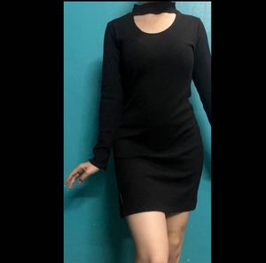Slit Bodycon Dress