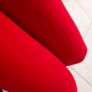 Red Women's Woolen Leggings