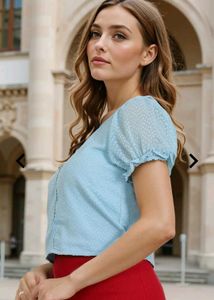 Cute Light Blue Top