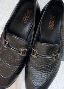 Rosso Brunello Black Loafers With box