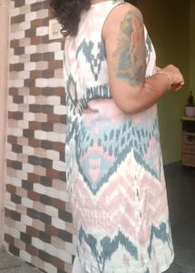 Patterned Sleeveless Dress