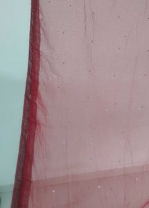 Maroon Embroidered Anarkali Dress