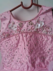 Pink Ruffled Party Dress